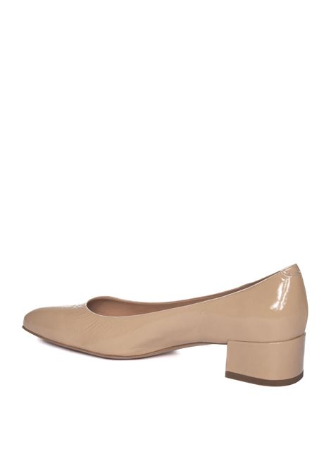 Beige 1100 leather pump FRANCO RUSSO | 1100NAPLAK-FONDOTINTA